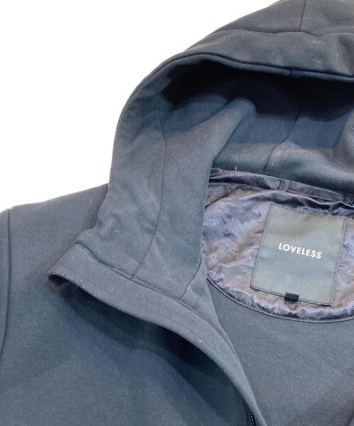 LOVELESS（ラブレス）LOVELESS (ラブレス) ジップパーカー ブラック サイズ:Mの古着・服飾アイテム