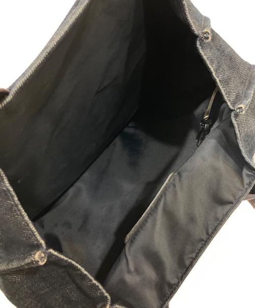 HUNTING WORLD（ハンティングワールド）HUNTING WORLD (ハンティングワールド) キャンバストートバッグ ネイビーの古着・服飾アイテム