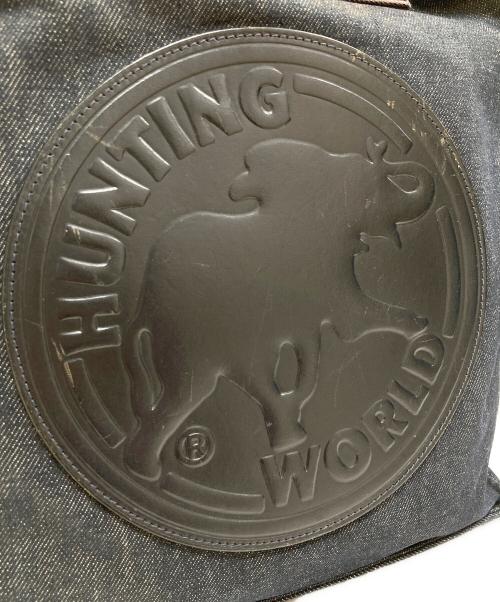 HUNTING WORLD（ハンティングワールド）HUNTING WORLD (ハンティングワールド) キャンバストートバッグ ネイビーの古着・服飾アイテム