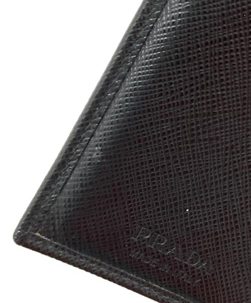 PRADA（プラダ）PRADA (プラダ) サフィアーノ カードケース ブラックの古着・服飾アイテム