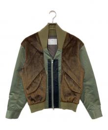 TOGA VIRILIS（トーガ ビリリース）の古着「Fake fur blouson」｜オリーブ