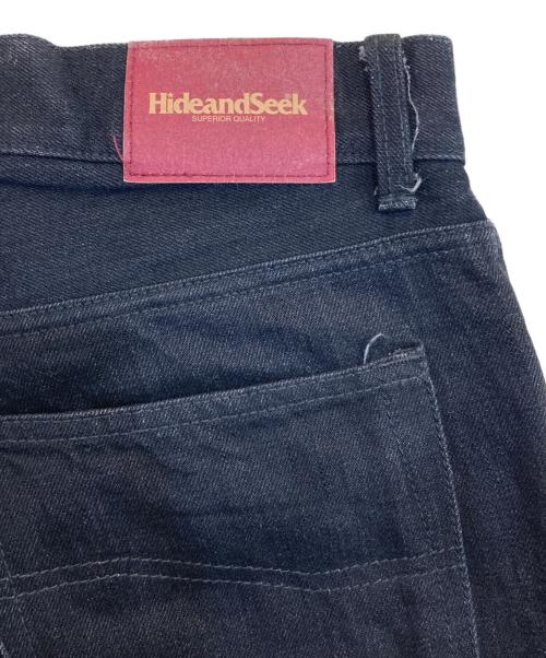 HIDE AND SEEK（ハイドアンドシーク）HIDE AND SEEK (ハイドアンドシーク) デニムパンツ ブラック サイズ:SIZE L-HSの古着・服飾アイテム