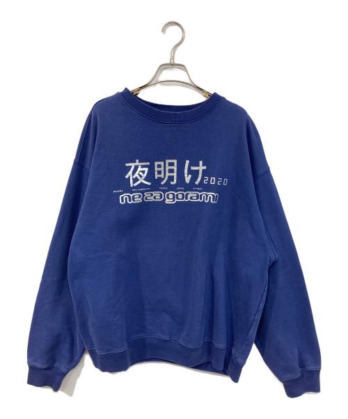 PACCBET（ラスベート）PACCBET (ラスベート) プリントスウェット ネイビー サイズ:SIZE Lの古着・服飾アイテム