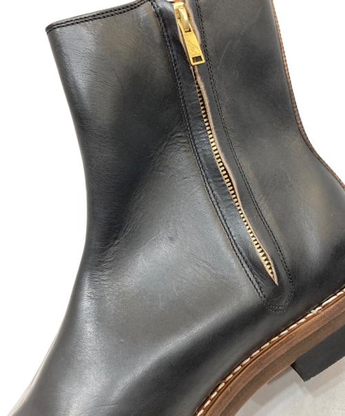 ROLLING DUB TRIO（ローリングダブトリオ）ROLLING DUB TRIO (ローリングダブトリオ) CASPER サイドジップブーツ ブラック サイズ:12の古着・服飾アイテム