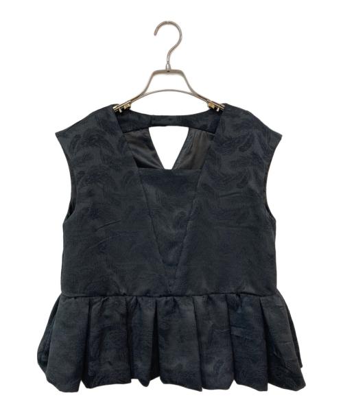 ANDRESD（アンドレスド）ANDRESD (アンドレスド) ペプラムセットアップ ブラック サイズ:Lの古着・服飾アイテム