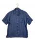 POLO RALPH LAUREN（ポロ・ラルフローレン）の古着「シルクリネン 開襟シャツ」｜ネイビー