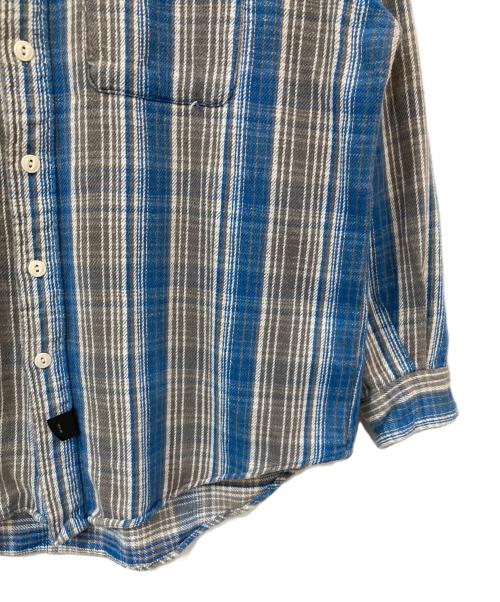 RRL（ダブルアールエル）RRL (ダブルアールエル) 三ツ星コットンネルシャツ ブルー サイズ:不明の古着・服飾アイテム