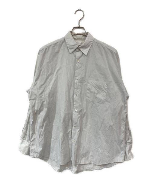MARKAWARE（マーカウェア）MARKAWARE (マーカウェア) COMFORT FIT SHIRTS SOKTAS ORGANIC COTTON POPLIN/コンフォートフィットシャツソクタスオーガニックコットンポプリン グレー サイズ:SIZE 2の古着・服飾アイテム