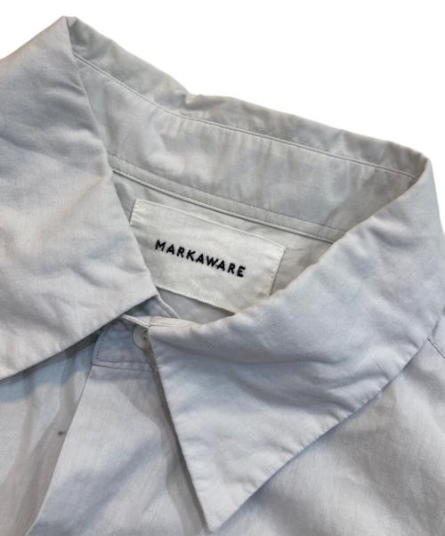 MARKAWARE（マーカウェア）MARKAWARE (マーカウェア) COMFORT FIT SHIRTS SOKTAS ORGANIC COTTON POPLIN/コンフォートフィットシャツソクタスオーガニックコットンポプリン グレー サイズ:SIZE 2の古着・服飾アイテム