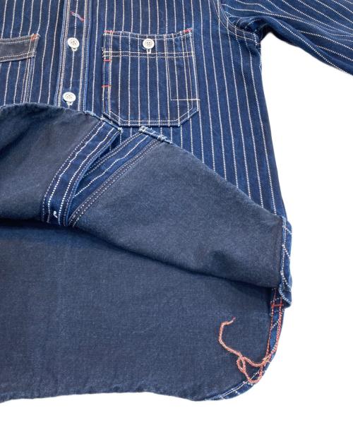 EIGHT G（エイトジー）EIGHT G (エイトジー) WABASH STRIPE WORK SHIRT インディゴ サイズ:38の古着・服飾アイテム