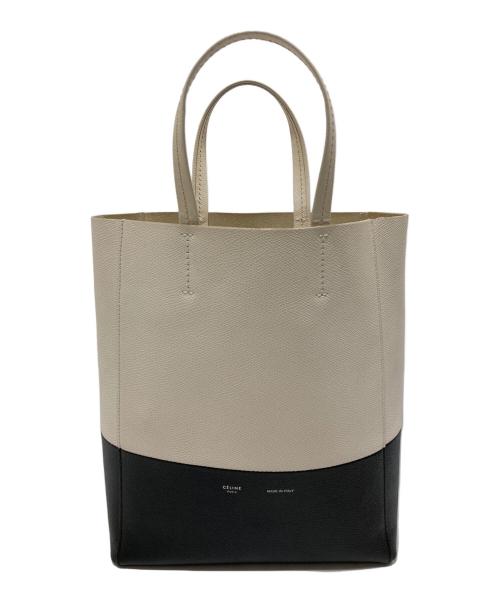 CELINE（セリーヌ）CELINE (セリーヌ) カバスモール 2WAYトートバッグ アイボリー×ブラックの古着・服飾アイテム