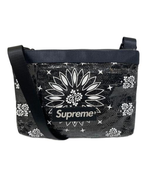 SUPREME（シュプリーム）SUPREME (シュプリーム) Bandana Tarp Side Bag/バンダナタープサイドバッグ ブラックの古着・服飾アイテム
