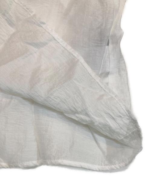 anuans（アニュアンス）anuans (アニュアンス) フリルデザインシアーブラウス ホワイト サイズ:SIZE Freeの古着・服飾アイテム