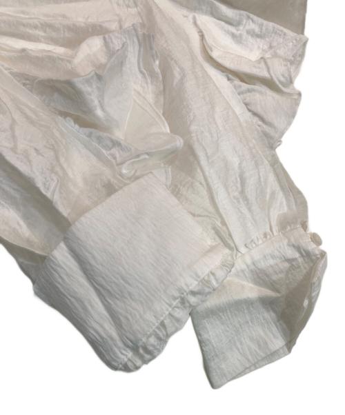 anuans（アニュアンス）anuans (アニュアンス) フリルデザインシアーブラウス ホワイト サイズ:SIZE Freeの古着・服飾アイテム