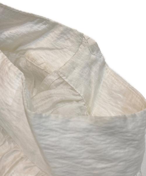 anuans（アニュアンス）anuans (アニュアンス) フリルデザインシアーブラウス ホワイト サイズ:SIZE Freeの古着・服飾アイテム