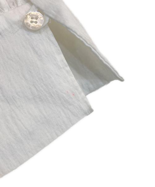 anuans（アニュアンス）anuans (アニュアンス) フリルデザインシアーブラウス ホワイト サイズ:SIZE Freeの古着・服飾アイテム