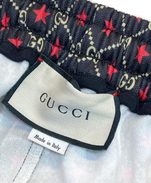 GUCCI（グッチ）GUCCI (グッチ) スター ジャージ トラック パンツ ブラック サイズ:Sの古着・服飾アイテム