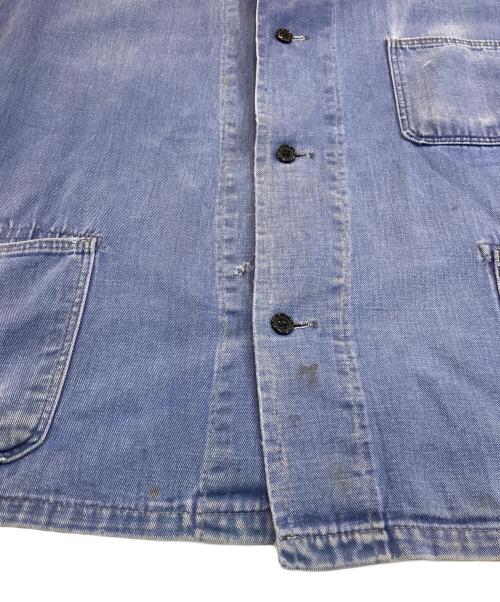 EURO（ユーロ古着）EURO (ユーロ古着) フレンチワークジャケット インディゴ サイズ:52の古着・服飾アイテム