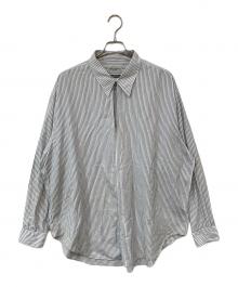 Marvine Pontiak Shirt Makers（マーヴィンポンティアックシャツメイカーズ）の古着「ストライプシャツ」｜ホワイト