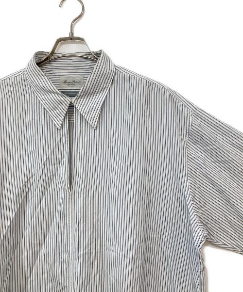 Marvine Pontiak Shirt Makers（マーヴィンポンティアックシャツメイカーズ）Marvine Pontiak Shirt Makers (マーヴィンポンティアックシャツメイカーズ) ストライプシャツ ホワイト サイズ:ONE SIZEの古着・服飾アイテム