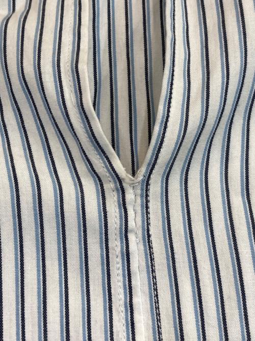 Marvine Pontiak Shirt Makers（マーヴィンポンティアックシャツメイカーズ）Marvine Pontiak Shirt Makers (マーヴィンポンティアックシャツメイカーズ) ストライプシャツ ホワイト サイズ:ONE SIZEの古着・服飾アイテム