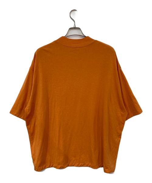 AURALEE（オーラリー）AURALEE (オーラリー) SUPER SOFT WOOL JERSEY MOCK-NECK TEE オレンジ サイズ:5の古着・服飾アイテム