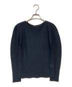 ISSEY MIYAKE meイッセイ ミヤケ ミー）の古着「プリーツカットソー」｜ブラック