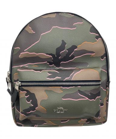 COACH カモフラージュ柄 バックパック リュック 中古・古着通販】COACH (コーチ) コーティングキャンバス バックパック