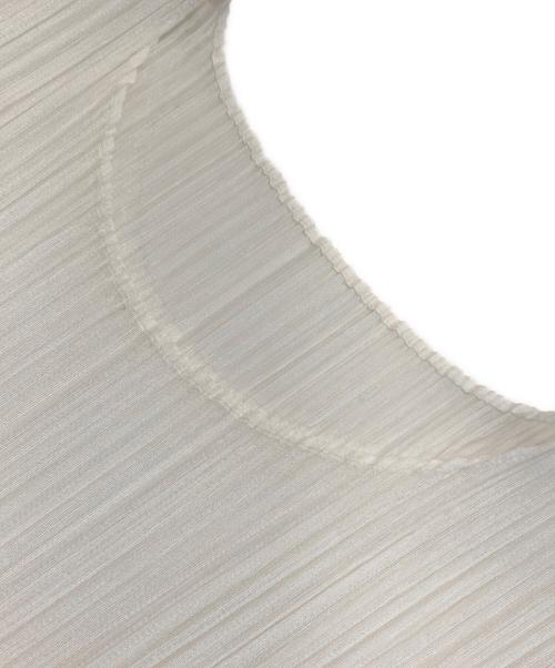 PLEATS PLEASE（プリーツプリーズ）PLEATS PLEASE (プリーツプリーズ) プリーツカットソー ホワイト サイズ:3の古着・服飾アイテム