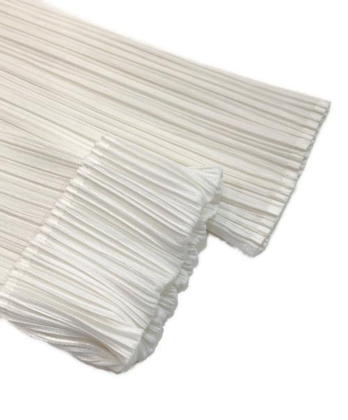 PLEATS PLEASE（プリーツプリーズ）PLEATS PLEASE (プリーツプリーズ) プリーツカットソー ホワイト サイズ:3の古着・服飾アイテム