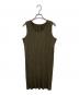 PLEATS PLEASE（プリーツプリーズ）の古着「ノースリーブワンピース」｜オリーブ