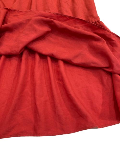 BLUE LABEL CRESTBRIDGE（ブルーレーベルクレストブリッジ）BLUE LABEL CRESTBRIDGE (ブルーレーベルクレストブリッジ) ブラウスワンピース レッド サイズ:36の古着・服飾アイテム