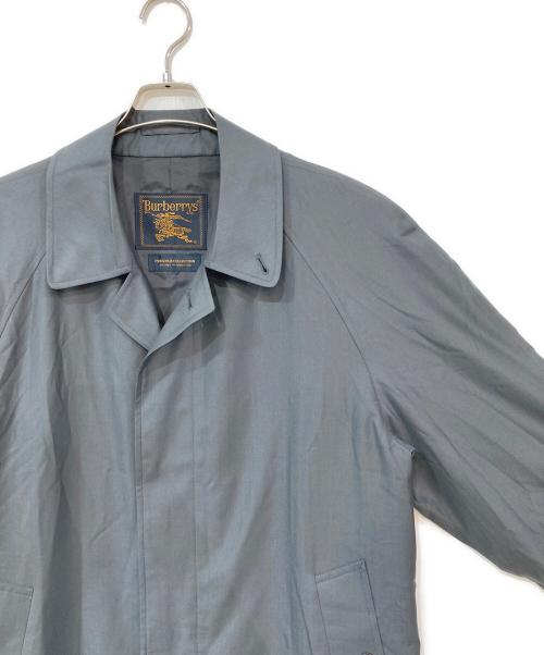 Burberry's（バーバリー）Burberry's (バーバリーズ) シルク混ステンカラーコート グレー サイズ:90-165の古着・服飾アイテム