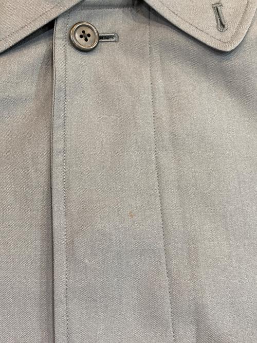 Burberry's（バーバリー）Burberry's (バーバリーズ) シルク混ステンカラーコート グレー サイズ:90-165の古着・服飾アイテム