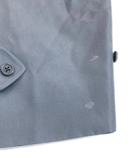 Burberry's（バーバリー）Burberry's (バーバリーズ) シルク混ステンカラーコート グレー サイズ:90-165の古着・服飾アイテム