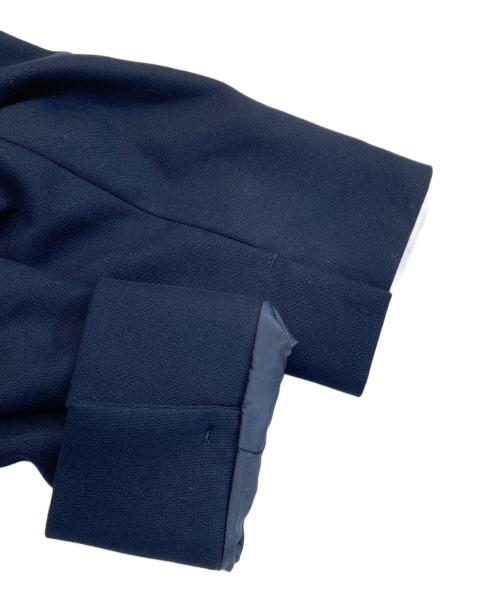 23区（ニジュウサンク）23区 (ニジュウサンク) ダブルクロスストレッチＶカラージャケット ブラック サイズ:32の古着・服飾アイテム