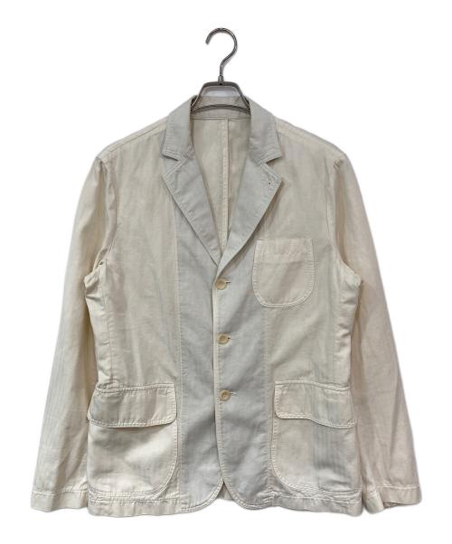 east harbour surplus（イーストハーバーサープラス）east harbour surplus (イーストハーバーサープラス) ヘリンボーンワークジャケット ホワイト サイズ:48の古着・服飾アイテム