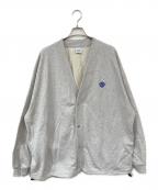 KEBOZケボズ）の古着「スウェットカーディガン」｜グレー