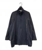 Y-3ワイスリー）の古着「W COVER KNIT SHELL HALF-ZIP SWEATSHIRT」｜ブラック