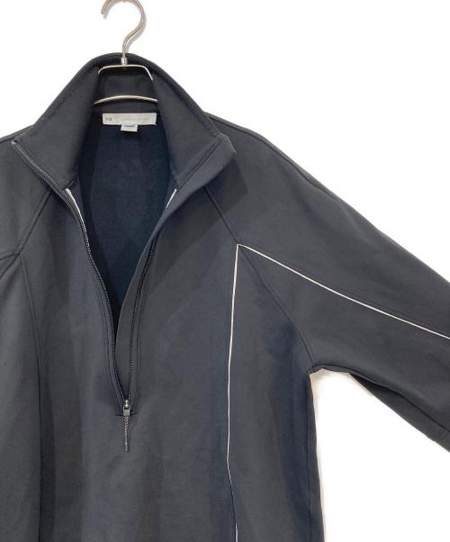 Y-3（ワイスリー）Y-3 (ワイスリー) W COVER KNIT SHELL HALF-ZIP SWEATSHIRT ブラック サイズ:XSの古着・服飾アイテム