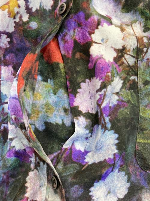 PAUL SMITH（ポールスミス）PAUL SMITH (ポールスミス) 花柄シャツワンピース ブラック サイズ:40の古着・服飾アイテム