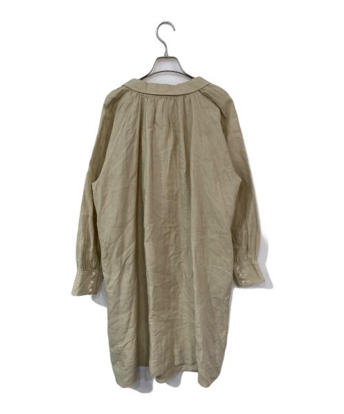 lisette（リゼッタ）Lisette (リゼッタ) スキッパーリネンワンピース ベージュ サイズ:-の古着・服飾アイテム