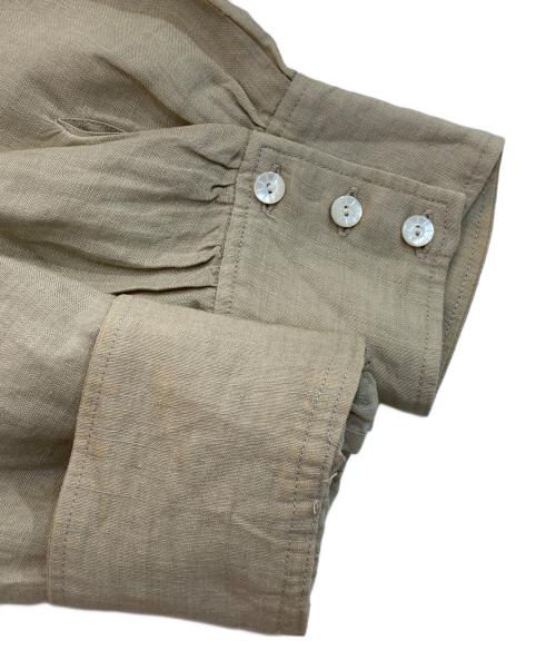 lisette（リゼッタ）Lisette (リゼッタ) スキッパーリネンワンピース ベージュ サイズ:-の古着・服飾アイテム