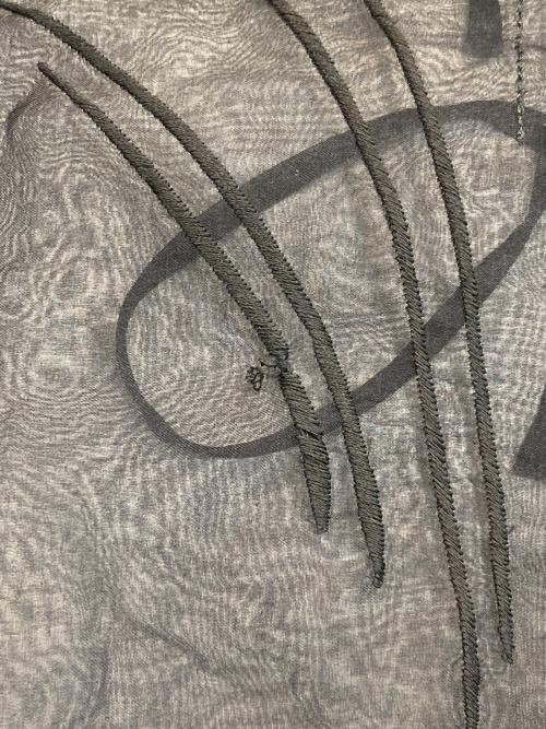 Mame Kurogouchi（マメクロゴウチ）mame kurogouchi (マメクロゴウチ) Floral Jacquard Sheer Vest ブラック サイズ:1の古着・服飾アイテム