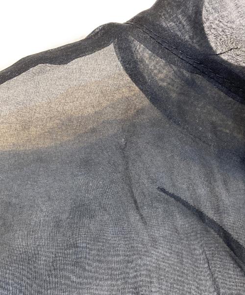 Mame Kurogouchi（マメクロゴウチ）mame kurogouchi (マメクロゴウチ) Floral Jacquard Sheer Vest ブラック サイズ:1の古着・服飾アイテム