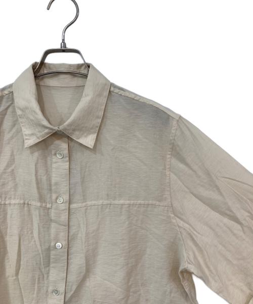 SLOBE IENA（スローブ イエナ）SLOBE IENA (スローブ イエナ) シアーハーフスリーブショートシャツ ベージュ サイズ:-の古着・服飾アイテム