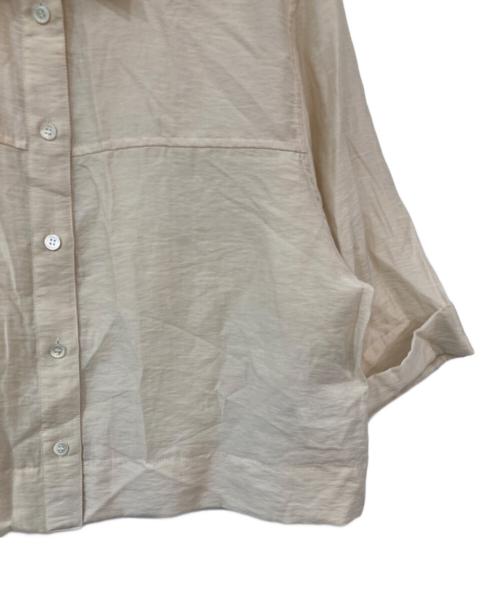 SLOBE IENA（スローブ イエナ）SLOBE IENA (スローブ イエナ) シアーハーフスリーブショートシャツ ベージュ サイズ:-の古着・服飾アイテム
