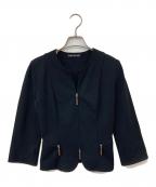 FOXEY NEWYORKフォクシーニューヨーク）の古着「ノーカラージャケット」｜ブラック