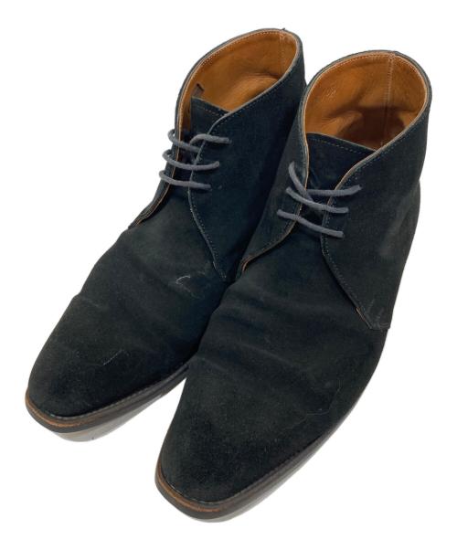 Perfetto（ペルフェット）perfetto (ペルフェット) スウェードチャッカーブーツ ブラック サイズ:６1/2の古着・服飾アイテム
