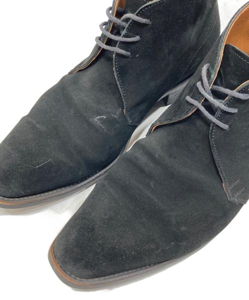 Perfetto（ペルフェット）perfetto (ペルフェット) スウェードチャッカーブーツ ブラック サイズ:６1/2の古着・服飾アイテム